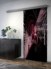 Kompletní set skleněných posuvných dveří s vlastním motivem a automatickým dovíráním